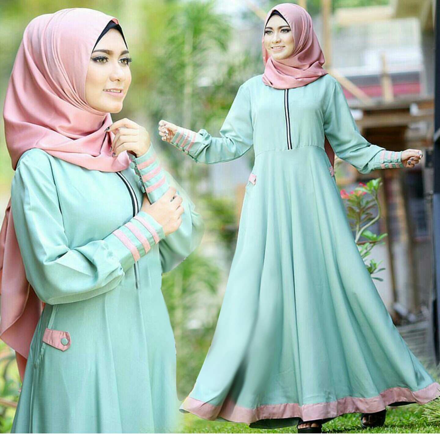  Gamis  Terbaru  Baju  Muslim Wanita  Modern Desain Cantik RYN Fashion