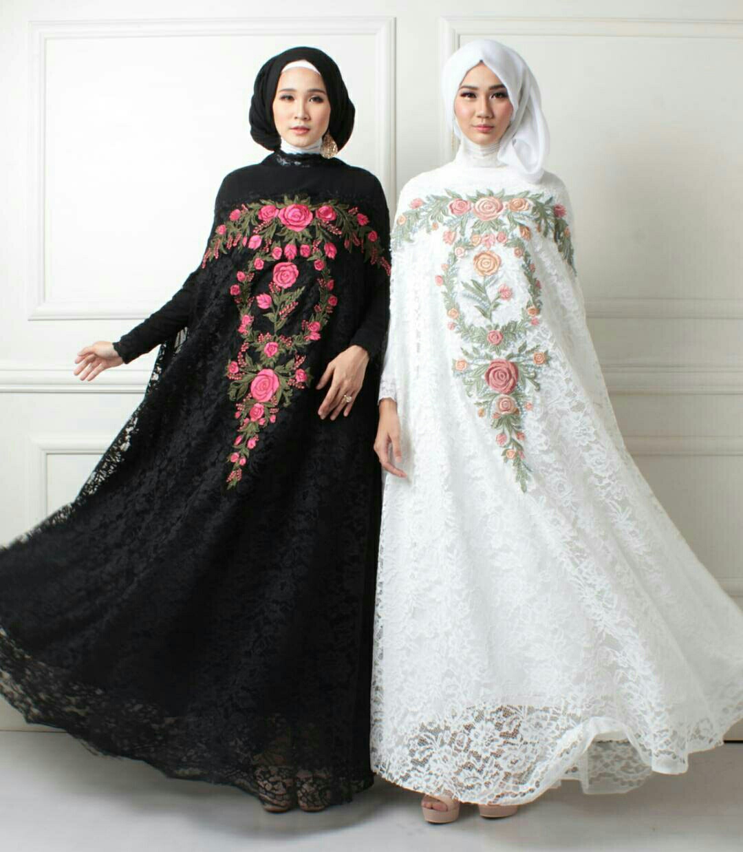  Baju  Setelan Kaftan  Brukat Fashion Hijab Terbaru Modis 