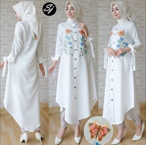 Model Baju Muslim Putih Wanita