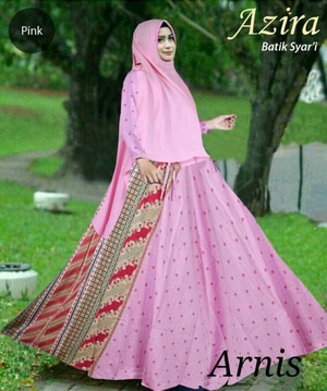  Model  Baju  Gamis  Syari  Setelan Hijab Muslim Wanita Bahan  